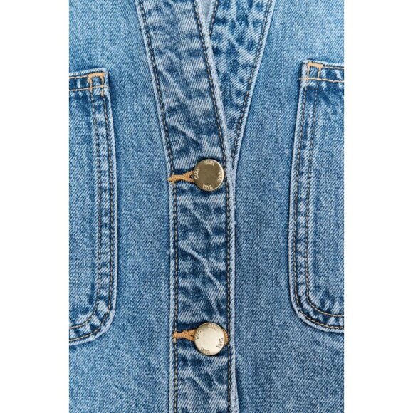 ZARA Z1975 SHORT DENIM SHIRT - Picture 7 of 7